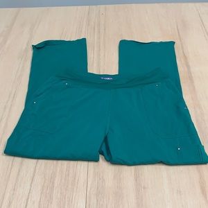 Yoga pants purple label large green